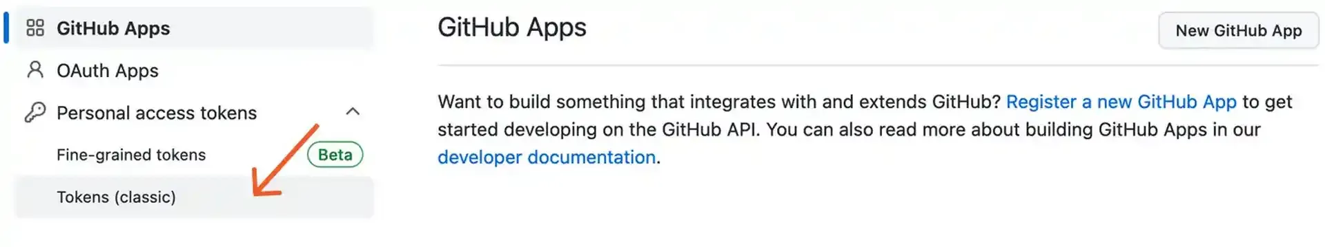 链接到个人访问令牌